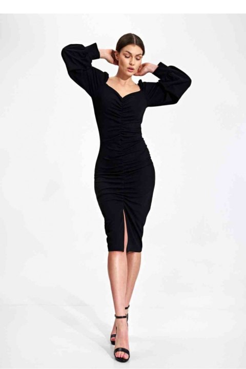 Sukienka Model M871 Black - Figl - XL Sukienka Model M871 Black - Figl - XL