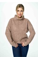 Sweter Damski Model M886 Brown - Figl - uniwersalny