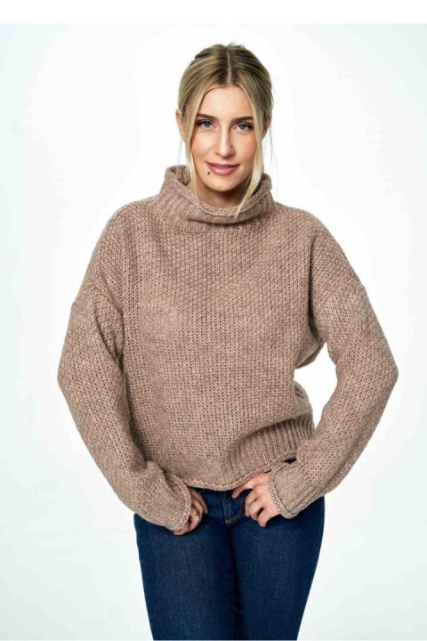 Sweter Damski Model M886 Brown - Figl - uniwersalny
