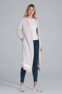 Sweter Kardigan Model M845 Beige/Pink/White - Figl - L/XL Sweter Kardigan Model M845 Beige/Pink/White - Figl - L/XL