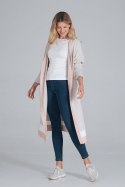 Sweter Kardigan Model M845 Beige/Pink/White - Figl - L/XL Sweter Kardigan Model M845 Beige/Pink/White - Figl - L/XL