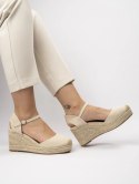 Damskie Espadryle na Koturnie WILD ELEGANCE BEIGE - 40 Damskie Espadryle na Koturnie WILD ELEGANCE BEIGE - 40