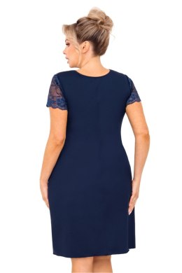 Koszulka nocna Koszula Nocna Model Livia Plus Size Dark Blue - Donna - XXXXXXL