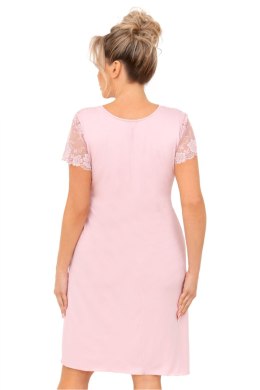 Koszulka nocna Koszula Nocna Model Livia Plus Size Powder Pink - Donna - XXXXL