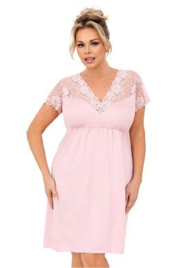 Koszulka nocna Koszula Nocna Model Livia Plus Size Powder Pink - Donna - XXXXXXL