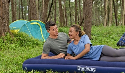 Materac dmuchany dwuosobowy flokowany 1,91 m Bestway #G2 Materac dmuchany dwuosobowy flokowany 1,91 m Bestway #G2