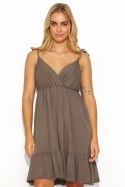 Sukienka Model M818 Brown - Makadamia - 38 Sukienka Model M818 Brown - Makadamia - 38
