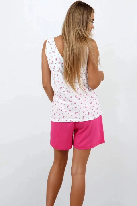 Piżama Damska Model Rose Blossom Pink - Momenti Per Me - M Piżama Damska Model Rose Blossom Pink - Momenti Per Me - M