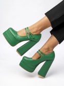 Czółenka na platformie LOIT GREEN - 37 Czółenka na platformie LOIT GREEN - 37