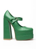 Czółenka na platformie LOIT GREEN - 37 Czółenka na platformie LOIT GREEN - 37