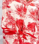 Elegancki komplet damski z printem toile de Jouy " COLETTE (Czerwony) Elegancki komplet damski z printem toile de Jouy " COLETTE (Czerwony)