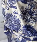 Elegancki komplet damski z printem toile de Jouy " COLETTE (Granatowy)