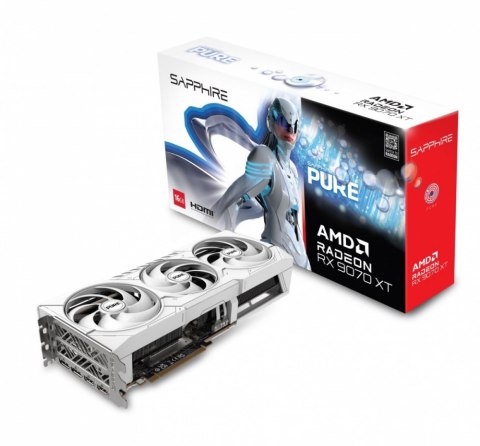 Karta graficzna SAPPHIRE Radeon RX 9070 XT PURE 16 GB OC GDDR6 (11348-02-20G)