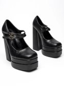 Czółenka na platformie LOIT BLACK - 37 Czółenka na platformie LOIT BLACK - 37