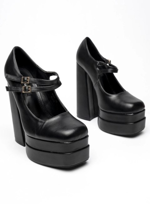 Czółenka na platformie LOIT BLACK - 37 Czółenka na platformie LOIT BLACK - 37