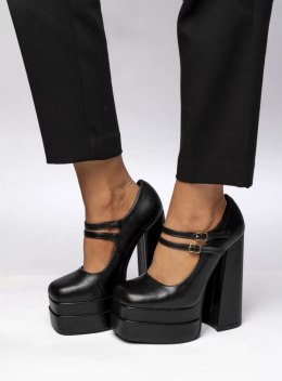 Czółenka na platformie LOIT BLACK - 38