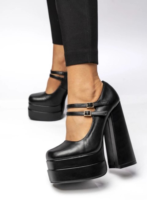Czółenka na platformie LOIT BLACK - 40 Czółenka na platformie LOIT BLACK - 40