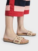 Damskie Ażurowe Klapki CELEST BEIGE - 39 Damskie Ażurowe Klapki CELEST BEIGE - 39