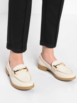 Damskie Loafersy EVANA BEIGE - Subtelna Elegancja na Co Dzień - 40