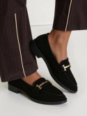 Damskie Loafersy EVANA BLACK - Klasyczna Czerń z Eleganckim Akcentem - 37 Damskie Loafersy EVANA BLACK - Klasyczna Czerń z Eleganckim Akcentem - 37