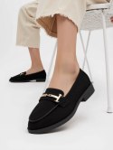 Damskie Loafersy EVANA BLACK - Klasyczna Czerń z Eleganckim Akcentem - 40 Damskie Loafersy EVANA BLACK - Klasyczna Czerń z Eleganckim Akcentem - 40