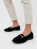 Damskie Loafersy EVANA BLACK - Klasyczna Czerń z Eleganckim Akcentem - 40 Damskie Loafersy EVANA BLACK - Klasyczna Czerń z Eleganckim Akcentem - 40
