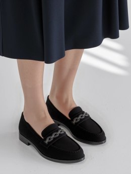 Damskie Loafersy ROCHE BLACK - Ponadczasowa Czerń i Komfortowa Klasyka - 37