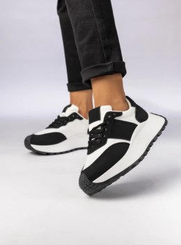 Damskie Sneakersy - Czarny & Biały RAVEN BLACK - 38