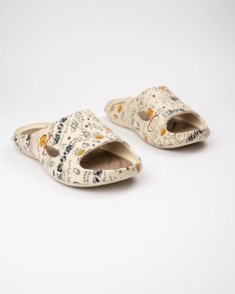 Klapki Graficzne Kremowe - 40