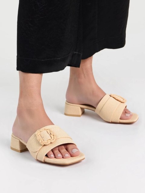 Klapki Eleganca Khaki - 39