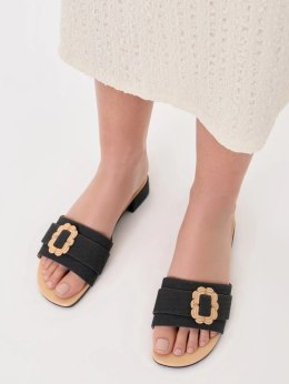 Klapki Eleganto Czarne - 39