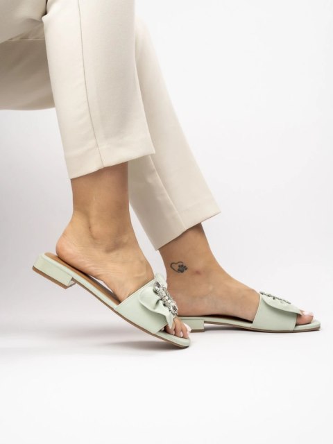 Klapki Mirabella Green - 38