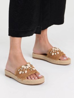 Klapki Boho Chickro Camel - 38