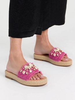 Klapki Boho Chik Fushia - 39