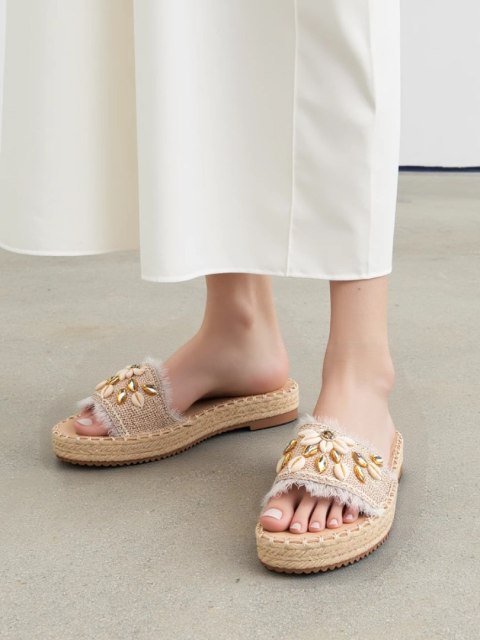 Klapki Plażowe Eleganzio SILVER - 39