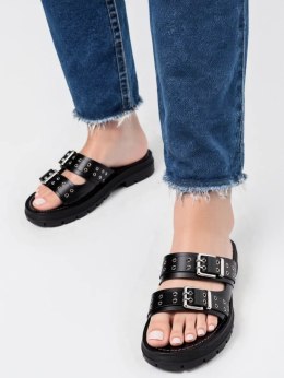 Sandały damskie eleganckie w kolorze Black - 38