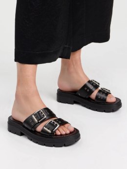 Sandały damskie eleganckie w kolorze Black - 39