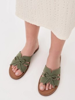 Baleriny damskie eleganckie w kolorze Dk. green - 39