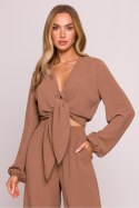 Bluzka Model MOE861 Czekolada - Moe - XXL Bluzka Model MOE861 Czekolada - Moe - XXL
