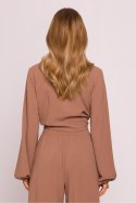 Bluzka Model MOE861 Czekolada - Moe - XXL Bluzka Model MOE861 Czekolada - Moe - XXL