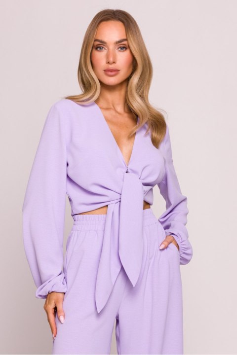 Bluzka Model MOE861 Fiołek - Moe - XXL Bluzka Model MOE861 Fiołek - Moe - XXL
