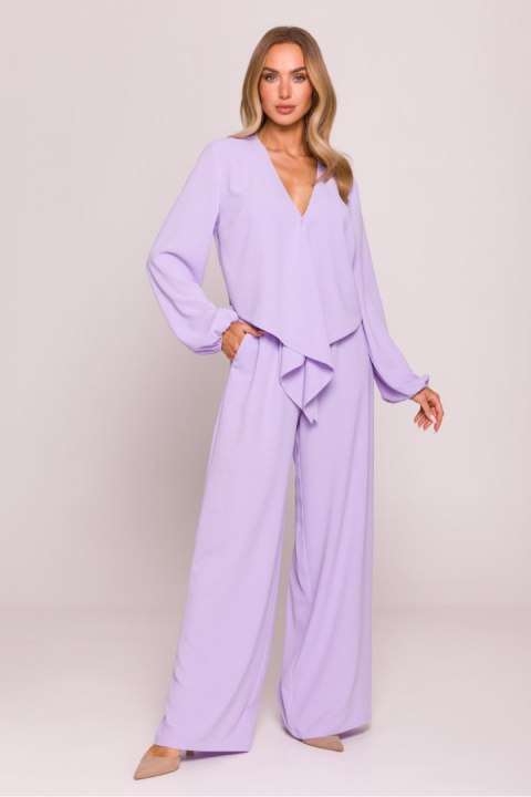 Bluzka Model MOE861 Fiołek - Moe - XXL Bluzka Model MOE861 Fiołek - Moe - XXL