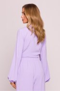 Bluzka Model MOE861 Fiołek - Moe - XXL Bluzka Model MOE861 Fiołek - Moe - XXL