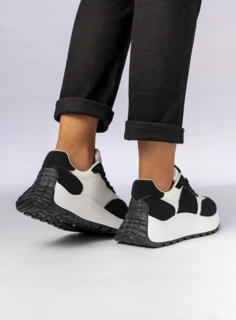 Damskie Sneakersy - Czarny & Biały RAVEN BLACK - 39