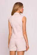 Kamizelka Model MOE859 Beige - Moe - s Kamizelka Model MOE859 Beige - Moe - s