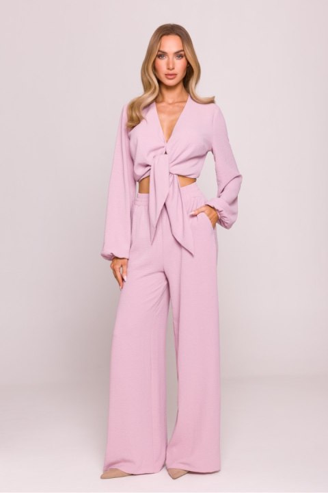 Spodnie Damskie Model MOE862 Dirty Pink - Moe - L Spodnie Damskie Model MOE862 Dirty Pink - Moe - L