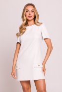 Sukienka Model MOE855 Śmietana - Moe - XXL Sukienka Model MOE855 Śmietana - Moe - XXL