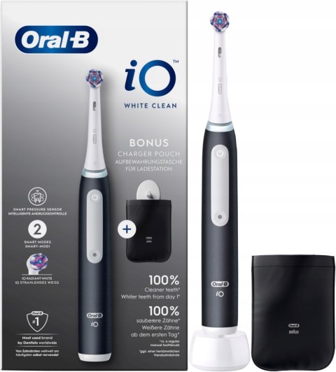 Szczoteczka magnetyczna ORAL-B iO3 White Clean Czarny Czarny (8700216117753) Szczoteczka magnetyczna ORAL-B iO3 White Clean Czarny Czarny (8700216117753)