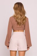 Szorty Damskie Model MOE860 Beige - Moe - M Szorty Damskie Model MOE860 Beige - Moe - M