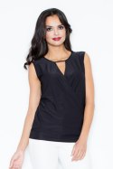 Bluzka Model 337 Black - Figl - XL Bluzka Model 337 Black - Figl - XL